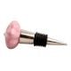 Pink Melon Crackle Ceramic Wine Stopper